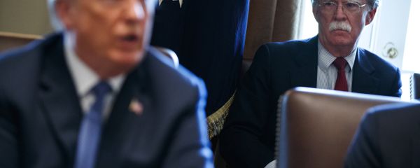 National security adviser John Bolton listens as President Donald Trump speaks during a cabinet meeting at the White House, Monday, April 9, 2018, in Washington - Sputnik International
