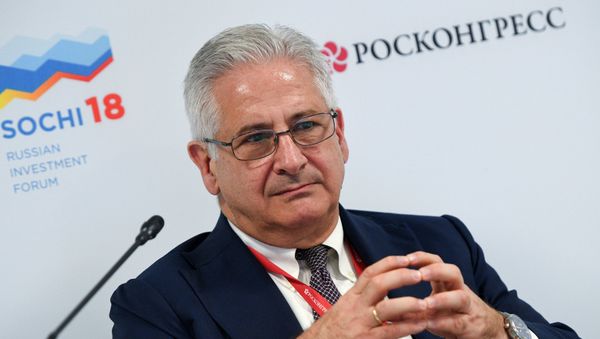 Alexis Rodzianko, President & CEO of AmCham Russia, during a session New economic structure of Russian regions: where are the sources of productivity at the Russian Investment Forum (RIF-2018) in Sochi Alexis Rodzianko, President & CEO of AmCham Russia, during a session New economic structure of Russian regions: where are the sources of productivity at the Russian Investment Forum (RIF-2018) in Sochi - Sputnik International