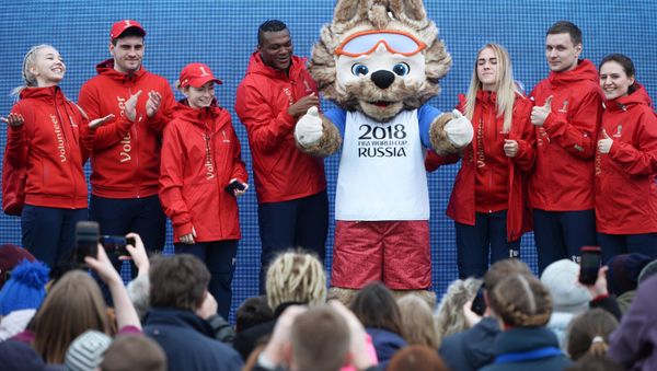 World Cup volunteers in Yekaterinburg World Cup volunteers in Yekaterinburg - Sputnik International