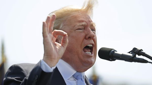 U.S. President Donald Trump speaks at the 37th Annual National Peace Officers’ Memorial Service at the U.S. Capitol in Washington, U.S., May 15, 2018 - Sputnik International