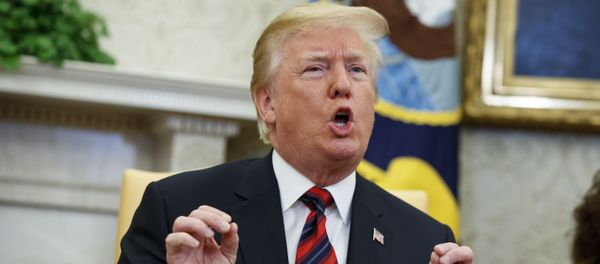 President Donald Trump speaks during a meeting with South Korean President Moon Jae-In in the Oval Office of the White House, Tuesday, May 22, 2018, in Washington - Sputnik International