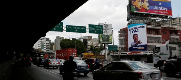 Election posters in the streets of Caracas, Venezuela - Sputnik International