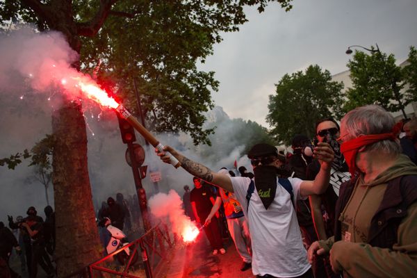 Protests against President Emmanuel Macron's reforms in France Protests against President Emmanuel Macron's reforms in France - Sputnik International