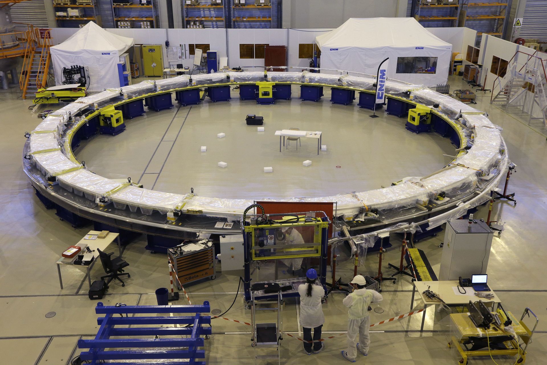 The winding facility of the ITER ( the International Thermonuclear Experimental Reactor), in the CEN of Cadarache, is pictured in Saint-Paul-Lez-Durance, southern France, Wednesday, Dec. 13, 2017 The winding facility of the ITER ( the International Thermonuclear Experimental Reactor), in the CEN of Cadarache, is pictured in Saint-Paul-Lez-Durance, southern France, Wednesday, Dec. 13, 2017 - Sputnik International, 1920, 30.09.2021