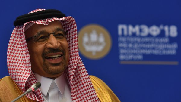 H.E. Khalid A. Al-Falih, Minister of Energy, Industry and Mineral Resources of the Kingdom of Saudi Arabia; Chairman of the Board of Directors, Saudi Arabian Oil Company (Saudi Aramco), at the St. Petersburg International Economic Forum - Sputnik International