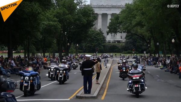 Bikers Participate In Rolling Thunder Ride Through Washington DC - Sputnik International