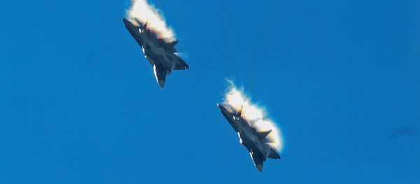 Su-57 fifth generation fighter jets. File photo - Sputnik International