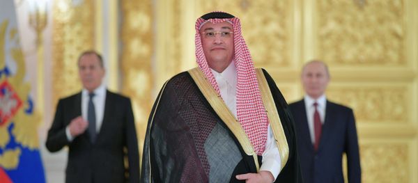Ambassador Extraordinary and Plenipotentiary of the Kingdom of Saudi, Arabia Raed bin Khaled Qrimli at the ceremony to present credentials of foreign ambassadors to Russian President Vladimir Putin. The Grand Kremlin Palace's Alexander Hall Ambassador Extraordinary and Plenipotentiary of the Kingdom of Saudi, Arabia Raed bin Khaled Qrimli at the ceremony to present credentials of foreign ambassadors to Russian President Vladimir Putin. The Grand Kremlin Palace's Alexander Hall - Sputnik International