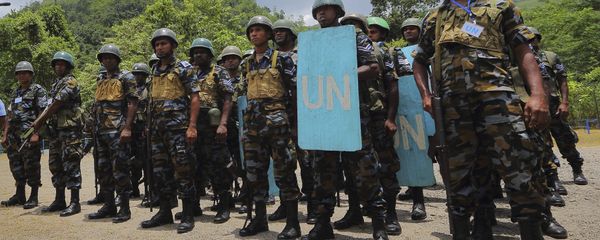For illustration purposes only: In this Sept. 13, 2016 photo, Sri Lanka Air Force airmen train for deployment as U.N. peacekeepers at the Institute of Peace Support Operations Training in Kukuleganga, Sri Lanka. - Sputnik International