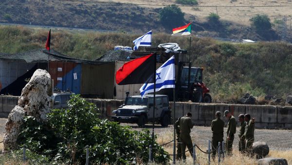 Israeli soldiers are seen in the Israeli-occupied Golan Heights, Israel May 10, 2018 Israeli soldiers are seen in the Israeli-occupied Golan Heights, Israel May 10, 2018 - Sputnik International