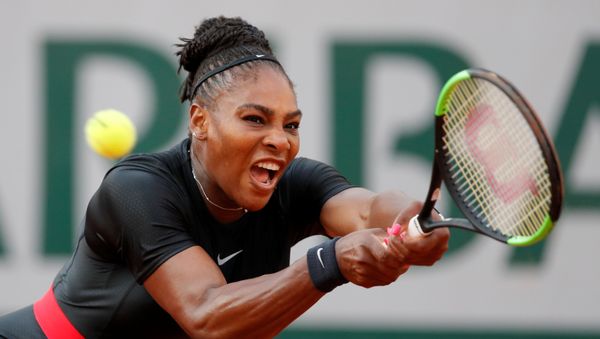 Tennis - French Open - Roland Garros, Paris, France - June 2, 2018 Serena Williams of the U.S. in action during her third round match against Germany's Julia Goerges Tennis - French Open - Roland Garros, Paris, France - June 2, 2018 Serena Williams of the U.S. in action during her third round match against Germany's Julia Goerges - Sputnik International
