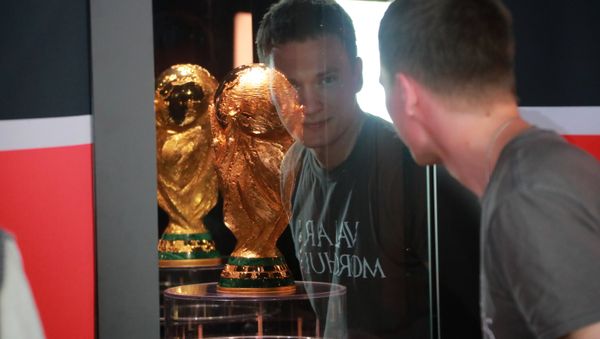 FIFA cup on soccer was exposed in Moscow FIFA cup on soccer was exposed in Moscow - Sputnik International