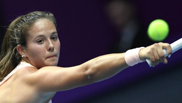 Darya Kasatkina of Russia at the women's singles match against Viktoria Kuzmova of Slovakia at the St. Petersburg Ladies Trophy 2018 - Sputnik International