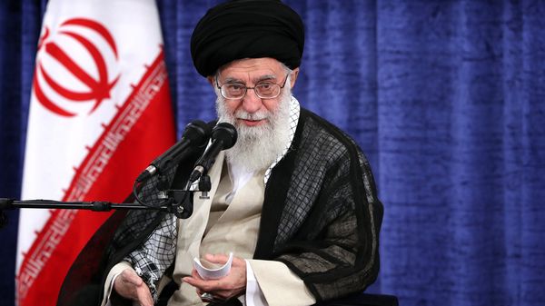 In this picture released by the official website of the office of the Iranian supreme leader, Supreme Leader Ayatollah Ali Khamenei speaks during a meeting with government officials in Tehran, Iran, Wednesday, May 23, 2018 In this picture released by the official website of the office of the Iranian supreme leader, Supreme Leader Ayatollah Ali Khamenei speaks during a meeting with government officials in Tehran, Iran, Wednesday, May 23, 2018 - Sputnik International