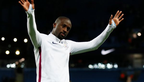 Soccer Football - Premier League - Manchester City v Brighton & Hove Albion - Etihad Stadium, Manchester, Britain - May 9, 2018 Manchester City's Yaya Toure during a ceremony after the match - Sputnik International