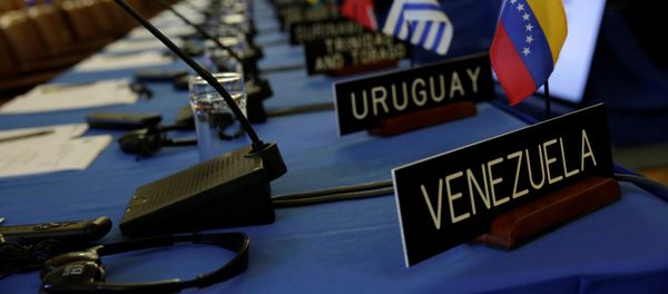 Delegates' seats are prepared for the Organization of American States' (OAS) - Sputnik International