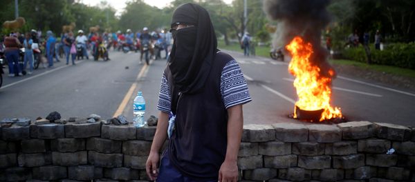 A masked protester takes part in a protest against President Daniel Ortega's government in Leon, Nicaragua A masked protester takes part in a protest against President Daniel Ortega's government in Leon, Nicaragua - Sputnik International