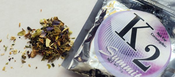 This Feb. 15, 2010, file photo shows a package of K2, a concoction of dried herbs sprayed with chemicals. This Feb. 15, 2010, file photo shows a package of K2, a concoction of dried herbs sprayed with chemicals. - Sputnik International