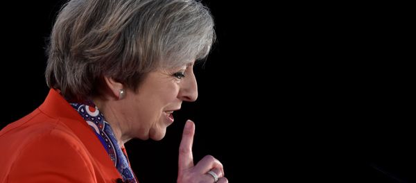 Britain's Prime Minister Theresa May speaks at the Conservative Party's Spring Forum in Cardiff, Wales, March 17, 2017. Britain's Prime Minister Theresa May speaks at the Conservative Party's Spring Forum in Cardiff, Wales, March 17, 2017. - Sputnik International
