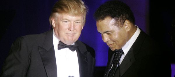 (File) Donald Trump, left, accepts his Muhammad Ali award from Ali at Muhammad Ali's Celebrity Fight Night XIII in Phoenix, Ariz., Saturday, March 24, 2007 (File) Donald Trump, left, accepts his Muhammad Ali award from Ali at Muhammad Ali's Celebrity Fight Night XIII in Phoenix, Ariz., Saturday, March 24, 2007 - Sputnik International