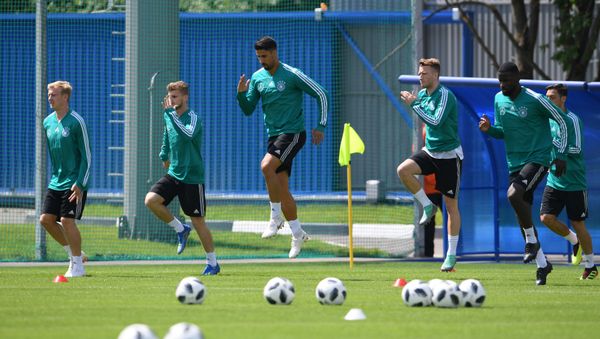 German football team's training session in Russia ahead of 2018 FIFA World Cup German football team's training session in Russia ahead of 2018 FIFA World Cup - Sputnik International