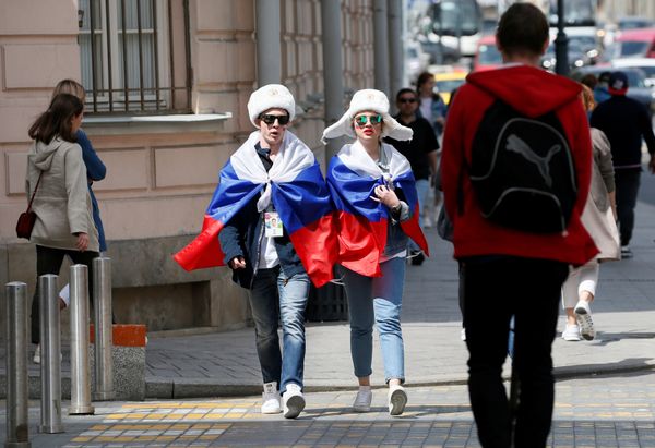 Fans Celebrate Opening Day of FIFA World Cup 2018 in Russia - Sputnik International