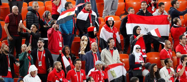 Soccer Football - World Cup - Group A - Egypt vs Uruguay - Ekaterinburg Arena, Yekaterinburg, Russia - June 15, 2018 Egypt's fans before the match Soccer Football - World Cup - Group A - Egypt vs Uruguay - Ekaterinburg Arena, Yekaterinburg, Russia - June 15, 2018 Egypt's fans before the match - Sputnik International