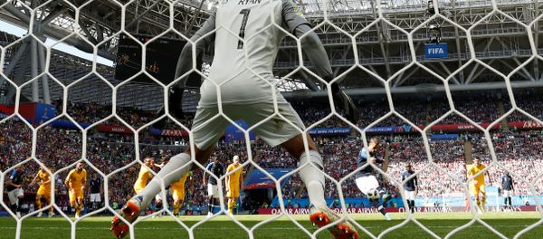 Soccer Football - World Cup - Group C - France vs Australia - Kazan Arena, Kazan, Russia - June 16, 2018 France's Antoine Griezmann scores their first goal from a penalty Soccer Football - World Cup - Group C - France vs Australia - Kazan Arena, Kazan, Russia - June 16, 2018 France's Antoine Griezmann scores their first goal from a penalty - Sputnik International