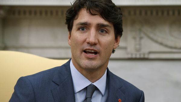 Canadian Prime Minister Justin Trudeau speaks during a meeting with President Donald Trump in the Oval Office of the White House, Wednesday, Oct. 11, 2017, in Washington - Sputnik International