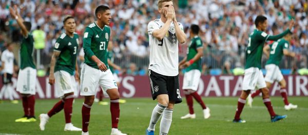 Soccer Football - World Cup - Group F - Germany vs Mexico - Luzhniki Stadium, Moscow, Russia - June 17, 2018 Germany's Timo Werner reacts after a missed chance to score Soccer Football - World Cup - Group F - Germany vs Mexico - Luzhniki Stadium, Moscow, Russia - June 17, 2018 Germany's Timo Werner reacts after a missed chance to score - Sputnik International