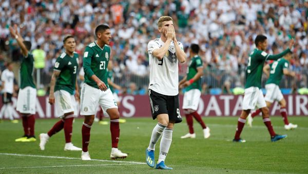 Soccer Football - World Cup - Group F - Germany vs Mexico - Luzhniki Stadium, Moscow, Russia - June 17, 2018 Germany's Timo Werner reacts after a missed chance to score Soccer Football - World Cup - Group F - Germany vs Mexico - Luzhniki Stadium, Moscow, Russia - June 17, 2018 Germany's Timo Werner reacts after a missed chance to score - Sputnik International