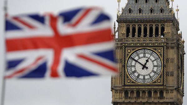 a British flag is blown by the wind near to Big Ben's clock tower in front of the UK Houses of Parliament in central London a British flag is blown by the wind near to Big Ben's clock tower in front of the UK Houses of Parliament in central London - Sputnik International
