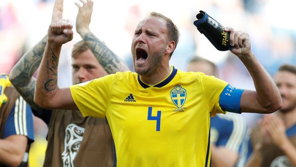 Soccer Football - World Cup - Group F - Sweden vs South Korea - Nizhny Novgorod Stadium, Nizhny Novgorod, Russia - June 18, 2018 Sweden's Andreas Granqvist celebrates victory after the match - Sputnik International