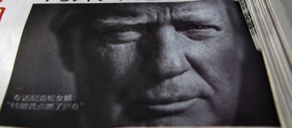 Zeitung mit Donald Trump auf der Titelseite in China - Sputnik International