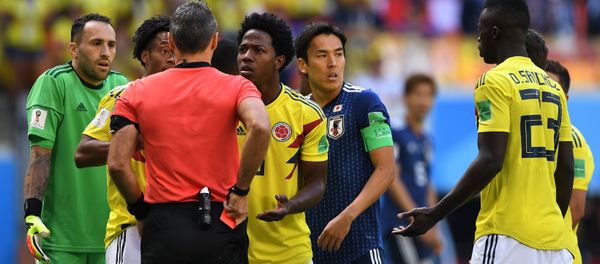 Colombia midfielder Sanchez picks up first red card of 2018 FIFA World Cup Colombia midfielder Sanchez picks up first red card of 2018 FIFA World Cup - Sputnik International