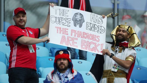 Soccer Football - World Cup - Group A - Russia vs Egypt - Saint Petersburg Stadium, Saint Petersburg, Russia - June 19, 2018 Soccer Football - World Cup - Group A - Russia vs Egypt - Saint Petersburg Stadium, Saint Petersburg, Russia - June 19, 2018 - Sputnik International