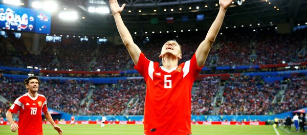 Russland siegt gegen Ägypten bei der WM 2018 Russland siegt gegen Ägypten bei der WM 2018 - Sputnik International