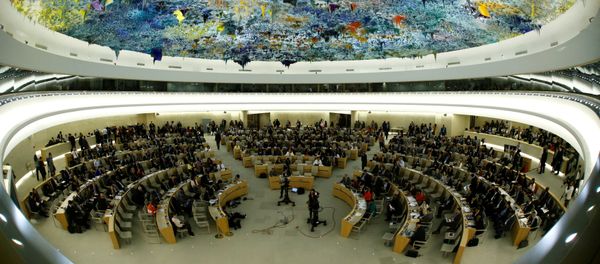 Overview of the United Nations Human Rights Council is seen in Geneva, Switzerland June 6, 2017 - Sputnik International