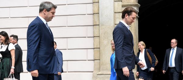 Bavaria's State Premier Markus Soeder (L) and Austrian Chancellor Sebastian Kurz Bavaria's State Premier Markus Soeder (L) and Austrian Chancellor Sebastian Kurz - Sputnik International