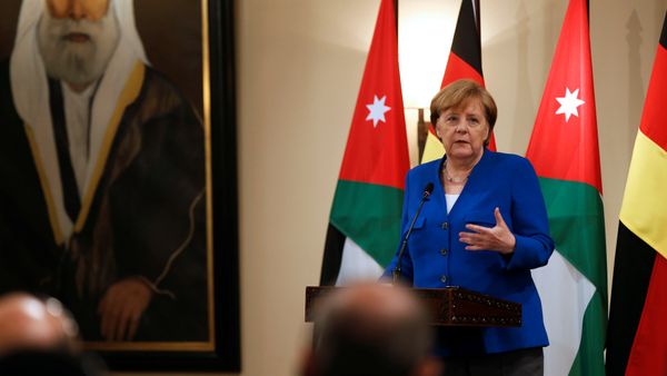 German Chancellor Angela Merkel speaks during a news conference at the Royal Palace in Amman, Jordan June 21, 2018 German Chancellor Angela Merkel speaks during a news conference at the Royal Palace in Amman, Jordan June 21, 2018 - Sputnik International