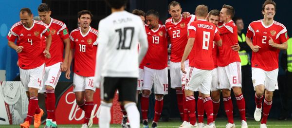 Russian National Football Team During Match With Egypt. 2018 FIFA World Cup - Sputnik International
