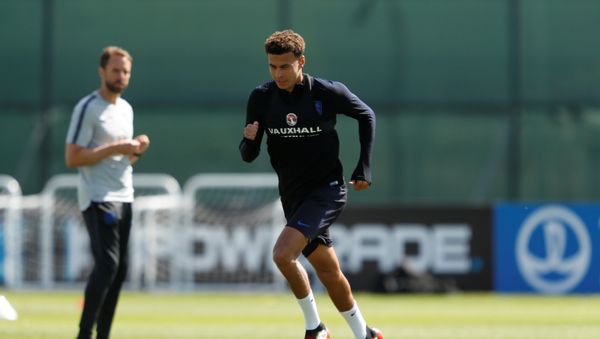 Soccer Football - World Cup - England Training - England Training Camp, Saint Petersburg, Russia - June 23, 2018. England's Dele Alli during training - Sputnik International
