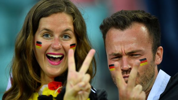 World Cup - Group F - Germany vs Sweden - Fisht Stadium, Sochi, Russia - June 23, 2018 Germany fans inside the stadium before the match - Sputnik International