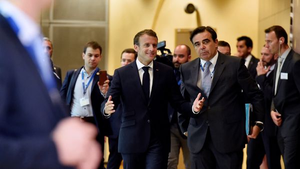French President Emmanuel Macron arrives to take part in an emergency European Union leaders summit on immigration, in Brussels, Belgium June 24, 2018 French President Emmanuel Macron arrives to take part in an emergency European Union leaders summit on immigration, in Brussels, Belgium June 24, 2018 - Sputnik International