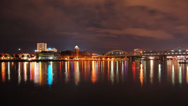 Rhein River, Ludwigshafen from Rheinpromenade at Mannheim - Sputnik International