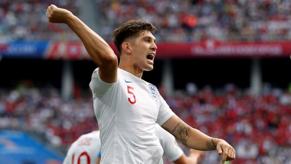 Soccer Football - World Cup - Group G - England vs Panama - Nizhny Novgorod Stadium, Nizhny Novgorod, Russia - June 24, 2018 England's John Stones celebrates scoring their first goal - Sputnik International