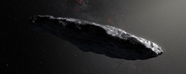 This artist’s impression shows the first interstellar asteroid, `Oumuamua - Sputnik International