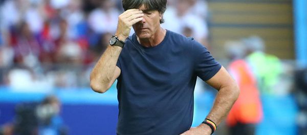 Soccer Football - World Cup - Group F - South Korea vs Germany - Kazan Arena, Kazan, Russia - June 27, 2018 Germany coach Joachim Low looks dejected during the match - Sputnik International