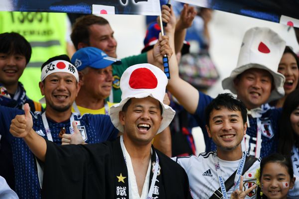 Japanese Fans Before Japan - Poland World Cup Match. 2018 Japanese Fans Before Japan - Poland World Cup Match. 2018 - Sputnik International