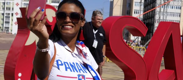 Panamian Fan Before Panama - Tunisia World Cup Match. 2018 Panamian Fan Before Panama - Tunisia World Cup Match. 2018 - Sputnik International